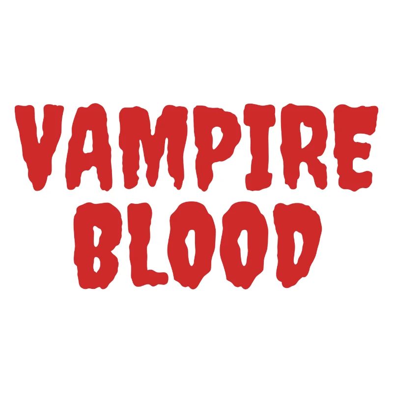 Vampirblut Horror Typografie Design