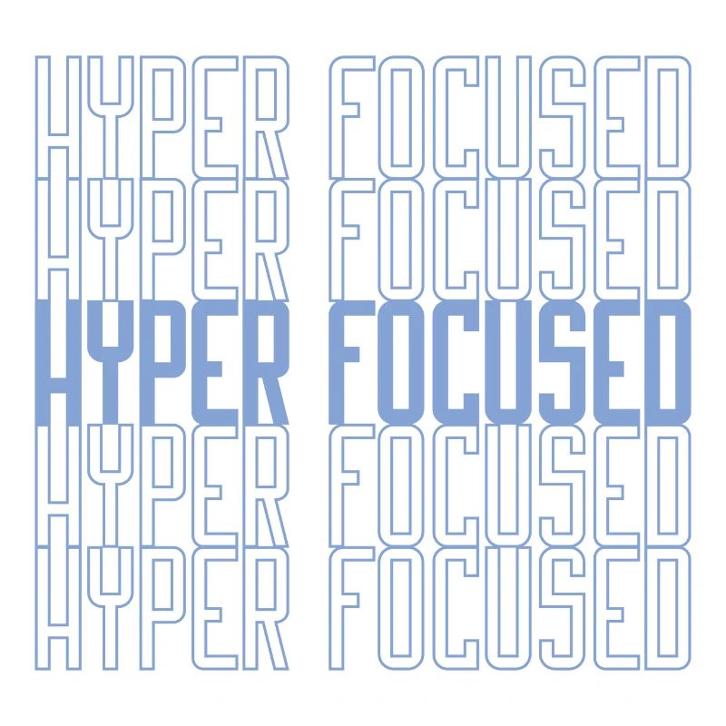 Hyperfocalisé en bleu
