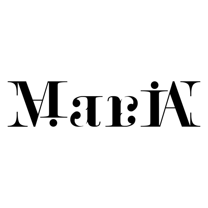 Maria Ambigram Logo