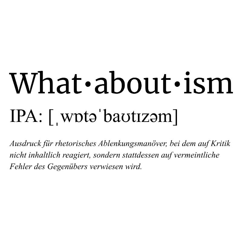 Whataboutism