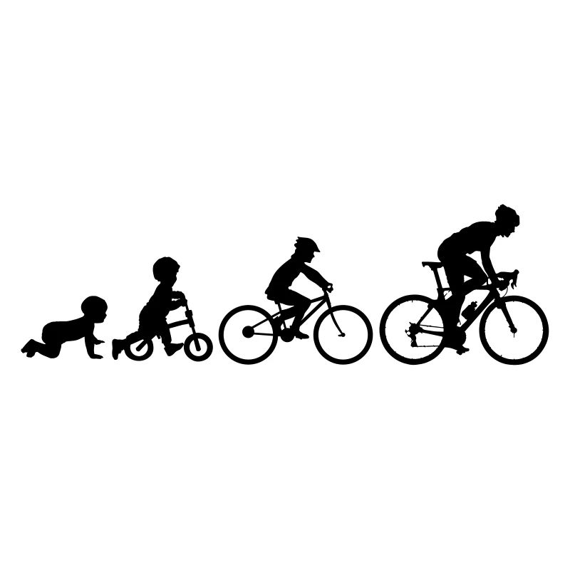 Cyclist Evolution Bicycle Biker Cyclist
