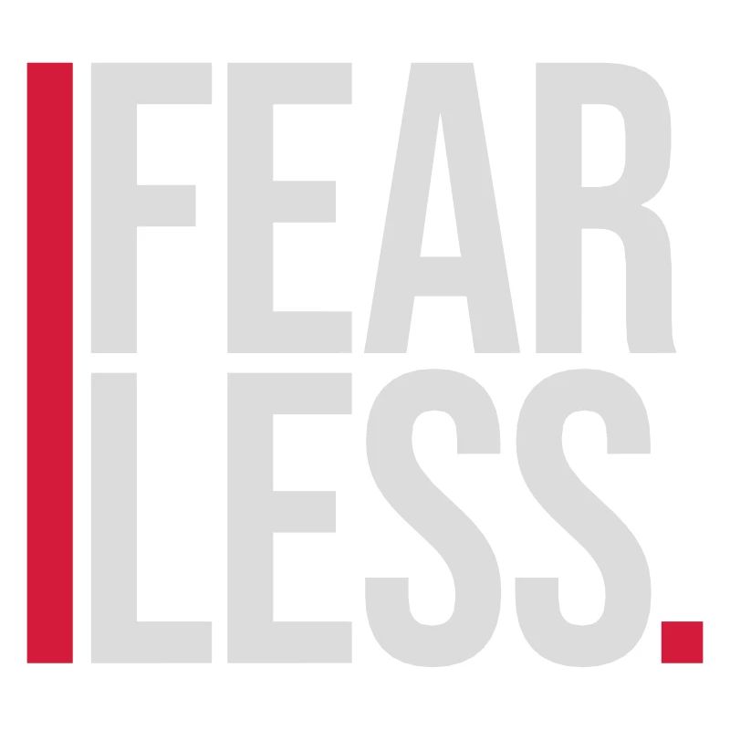 fearless Text Quote Design