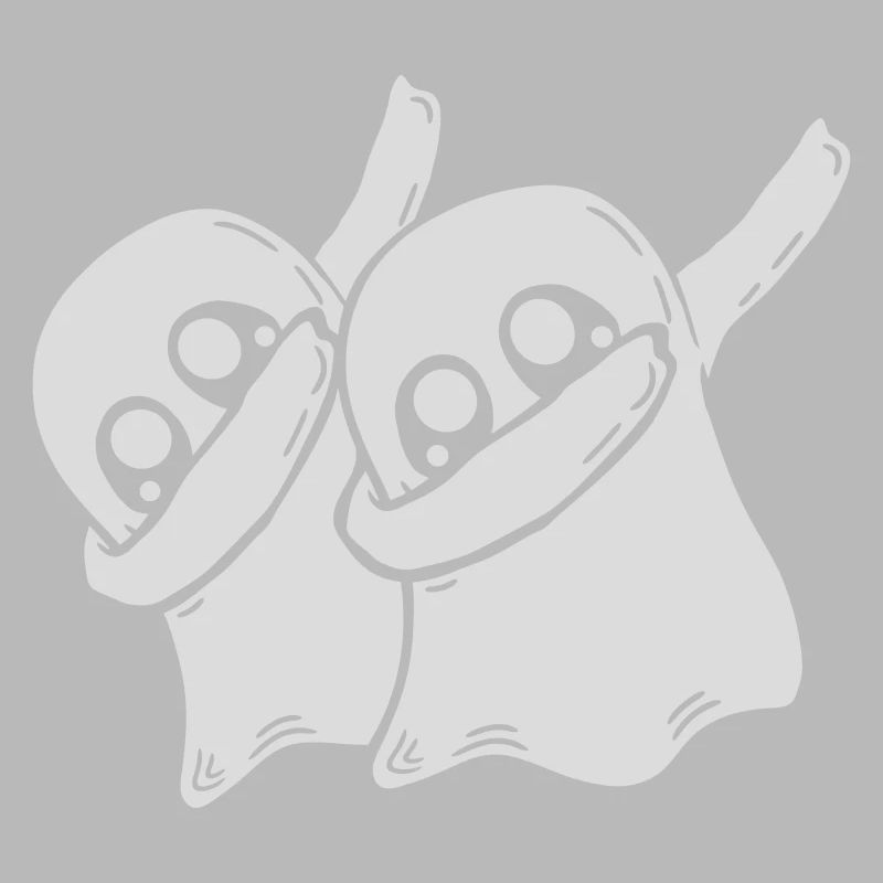 Friends Team Dabbing Ghosts