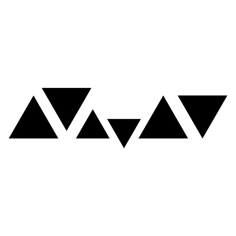 Triangles design for club