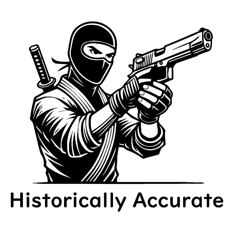 Ninja-Attentäter mit Waffe - Historisch korrekt