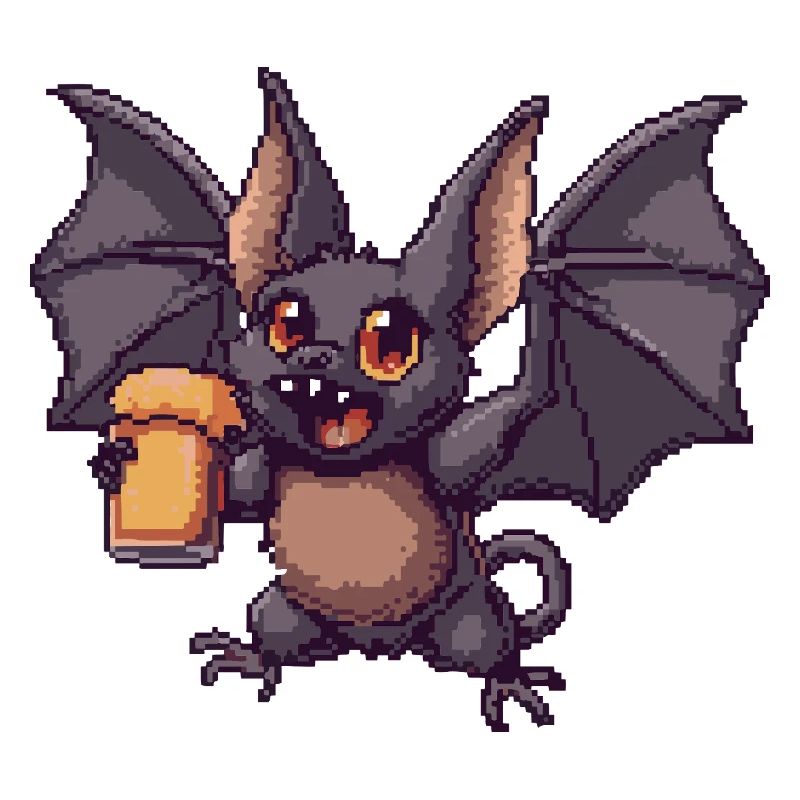 Bière Bat Pixel