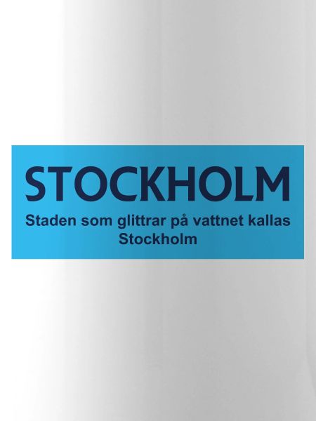 Stockholm Glitzerndes Stadtdesign