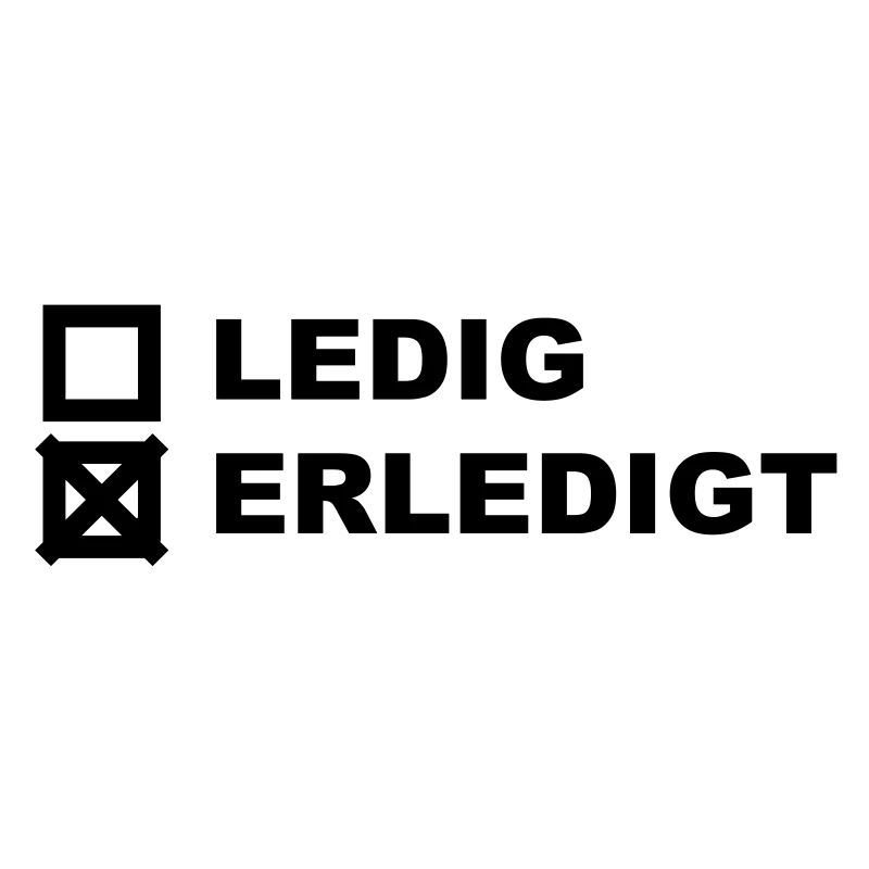 Ledig Erledigt