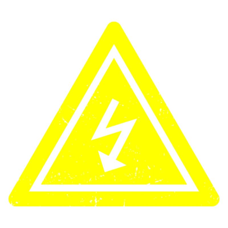 Electricians and electronics technicians saying caution electricity
