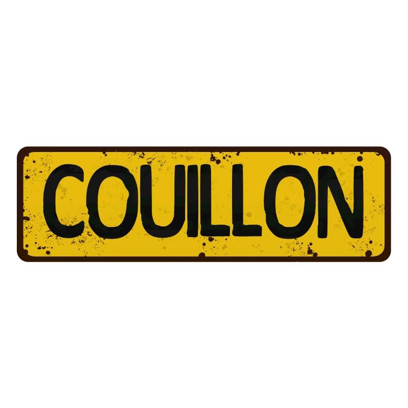 couillon insult humor panel plate