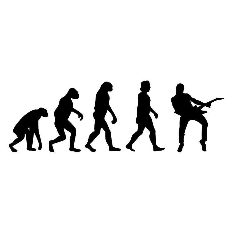 Gitarrist Evolution E-Gitarre Band Geschenk