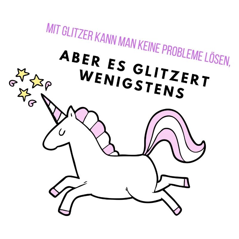 Glitzer Einhorn