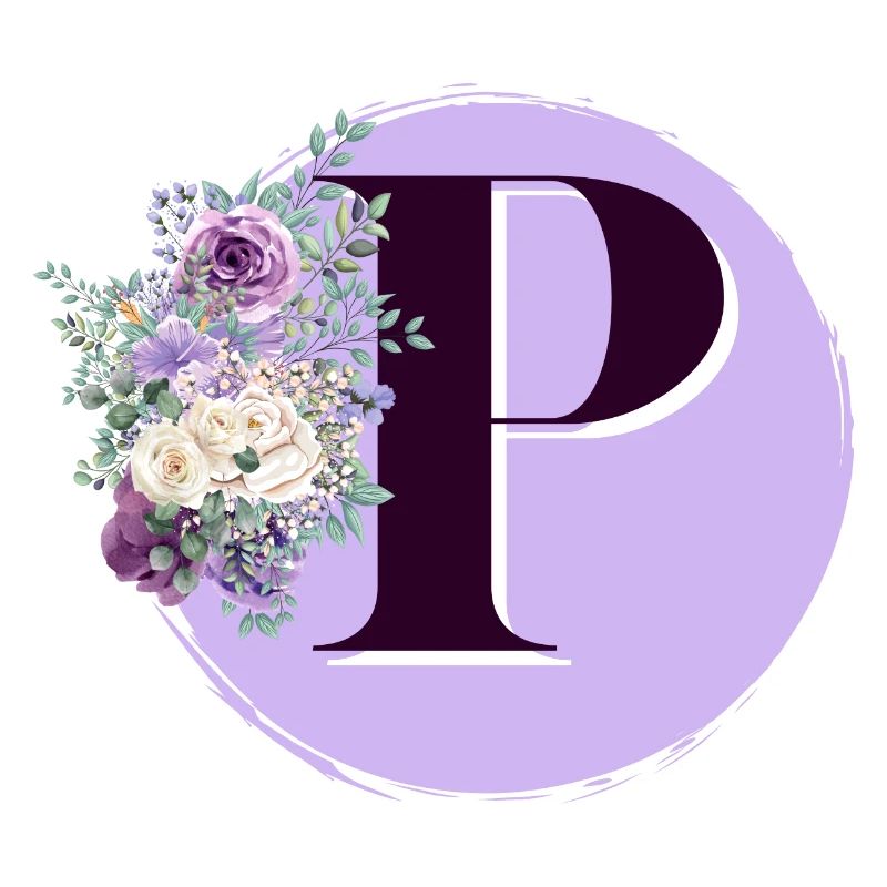 Buchstabe P Blumenkrone
