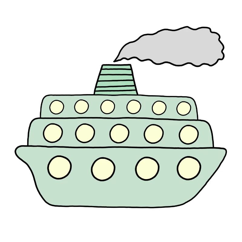 Grünes Schiff
