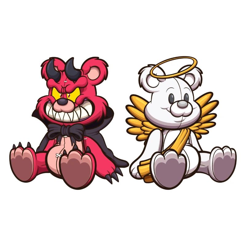 Devil And Angel Teddy Bear