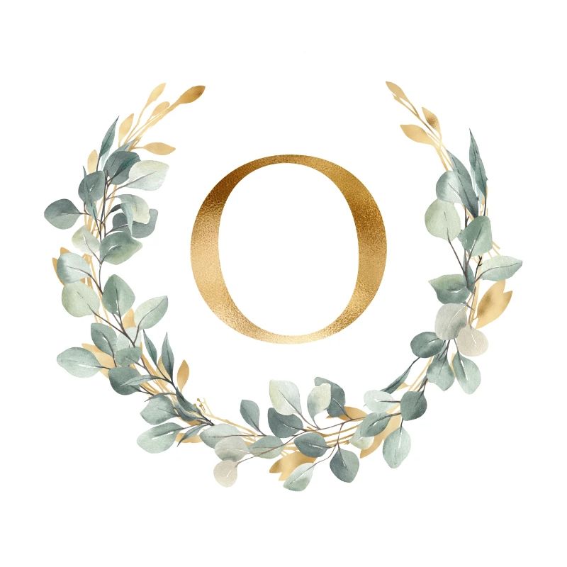 O Monogram Eucalyptus Wreath