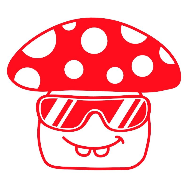 Champignon Lunettes de soleil Points rouges Champignon