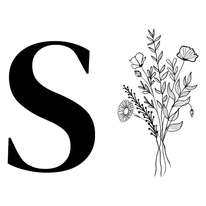 Lette s fleurs minimalistes