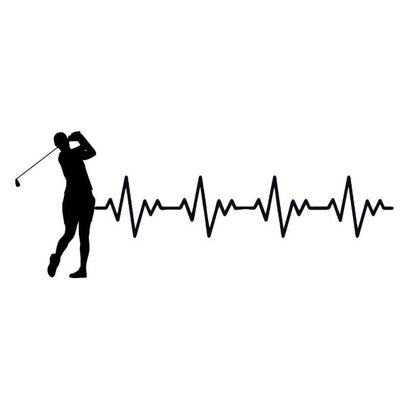 Golfeur Golfeur Golf Golf Golf Golf Course ECG Battement de cœ