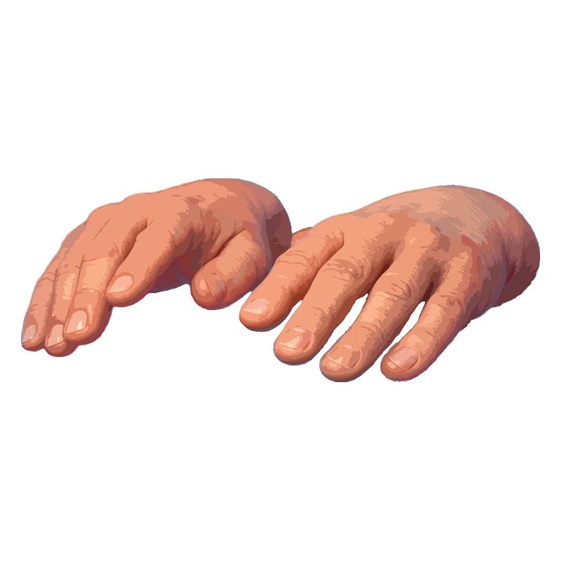 Hands in soft earth tones