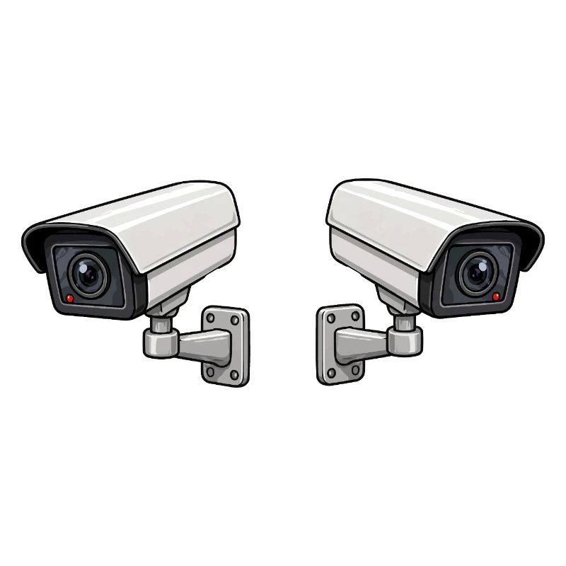Art de surveillance à double caméra