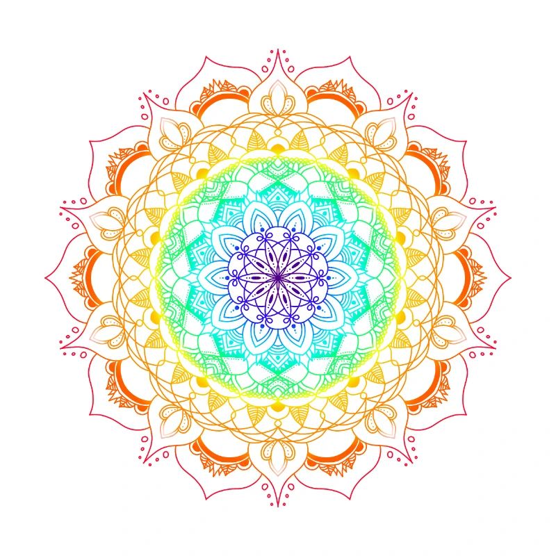 rainbow mandala