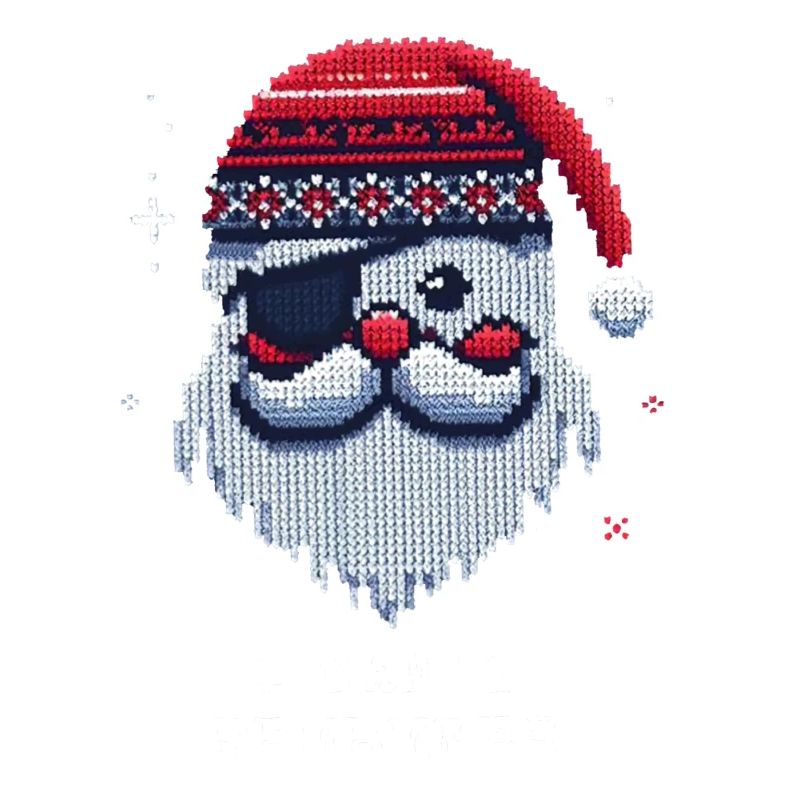 Santa Claus with Eye Patch Knitting Pattern
