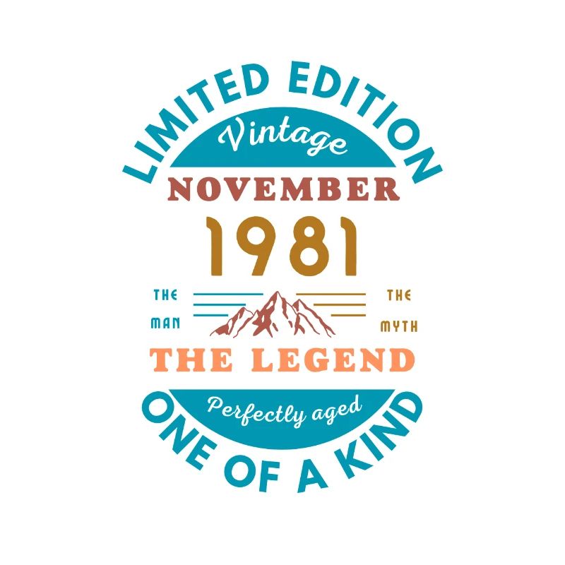 November 1981 Geburtstag Limitierte Auflage