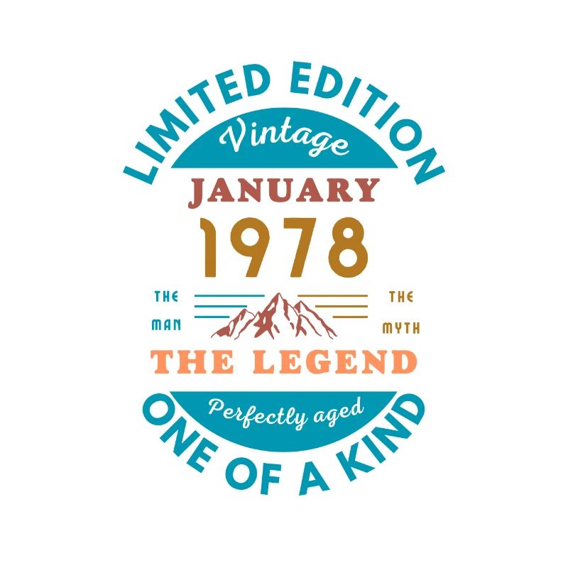 Januar 1978 Jubiläum Limitierte Auflage