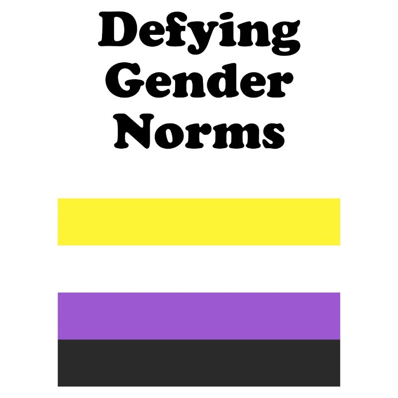 Non Binary Flag Defying Gender Norms