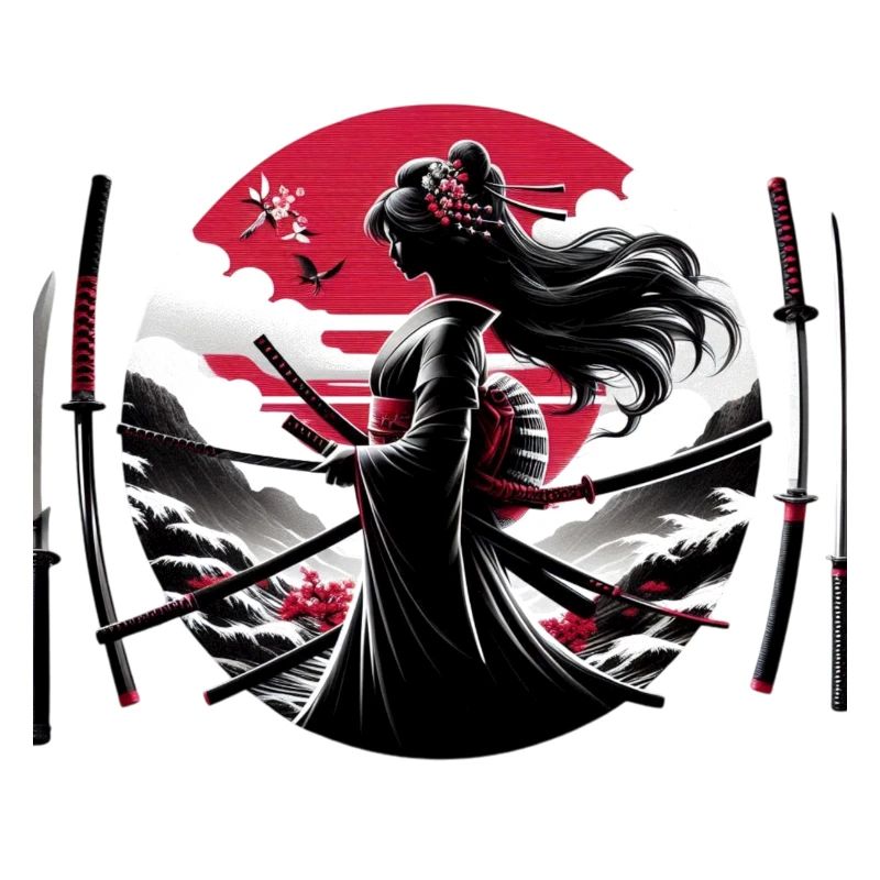 Samurai Mädchen Katana