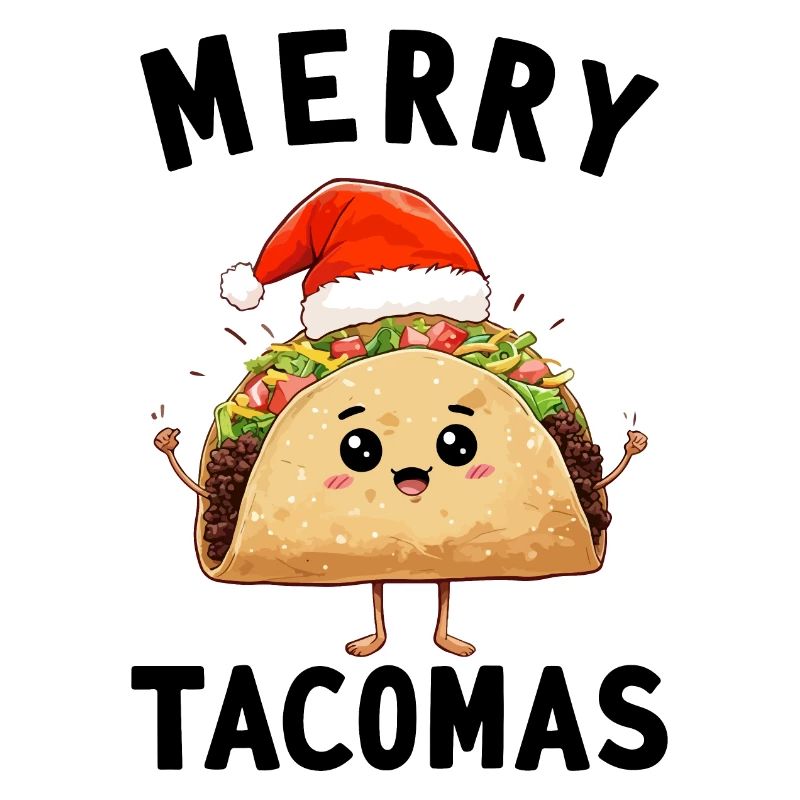 Taco mignon avec chapeau de Père Noël - Merry Tacomas