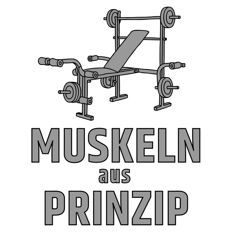 Muscles de principe - banc de musculation