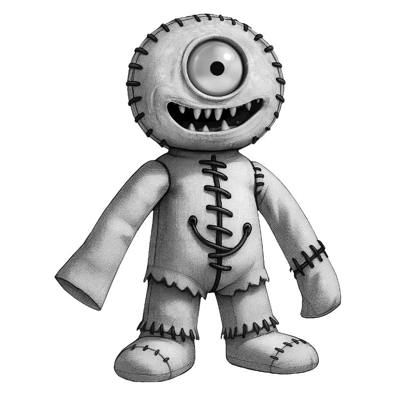 MONSTER DOLL #2 [Black & White]