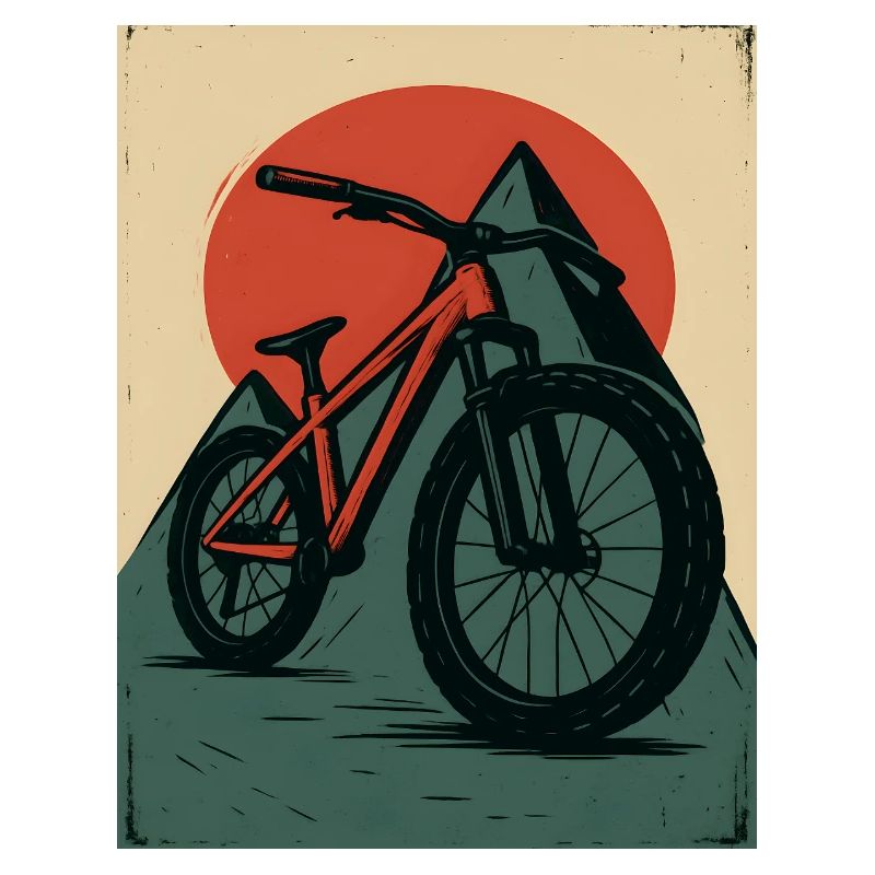 VTT avec soleils et pyramide