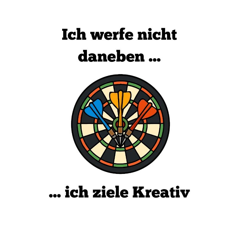Dartboard Farbkreis mit Darts
