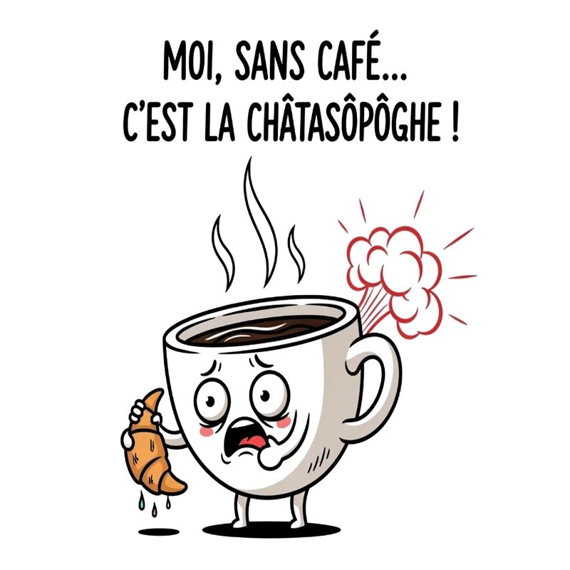 Dessin animé Café Crisis Mug