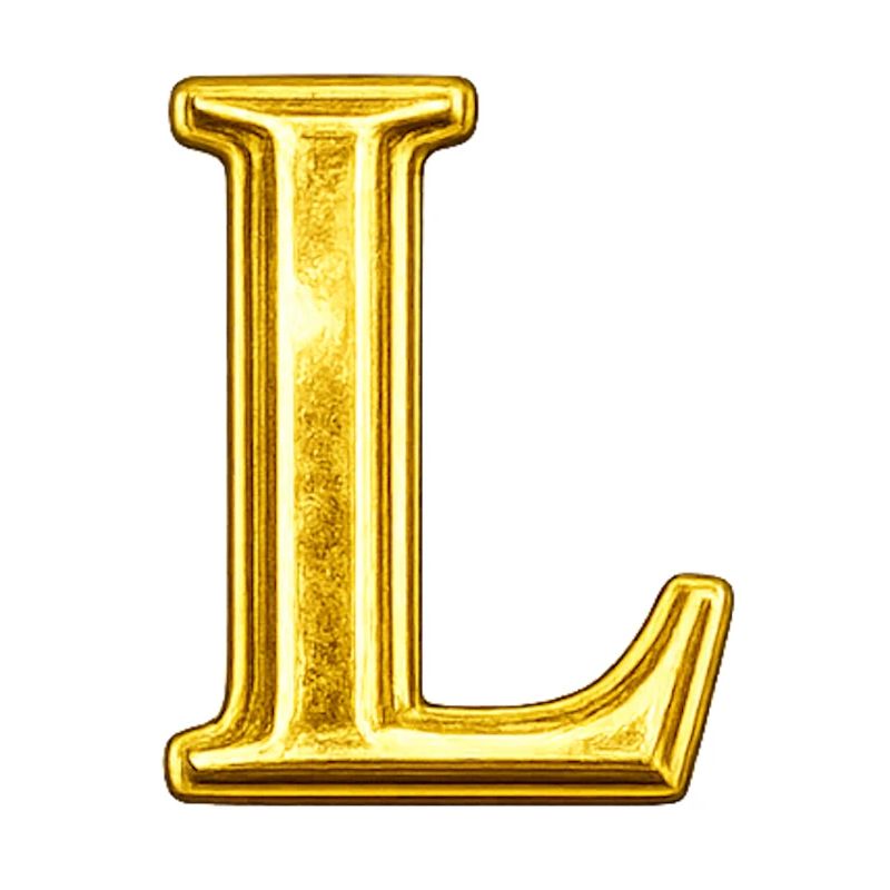 Goldenes L Monogram