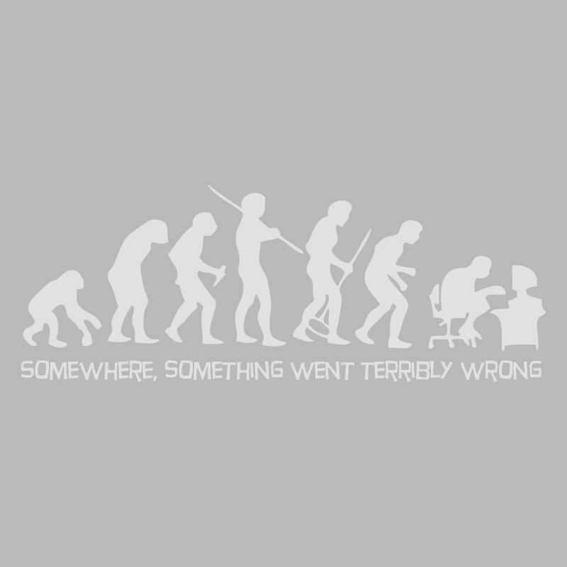 Darwin's Human Evolution From Ape To Digital Man.