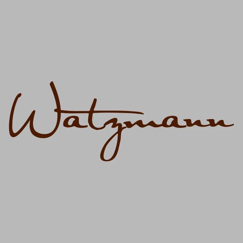 Lettrage Watzmann blanc - couleur librement sélectionnable