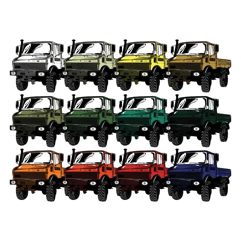 Colour palette Unimog - Oldtimer - Rainbow different