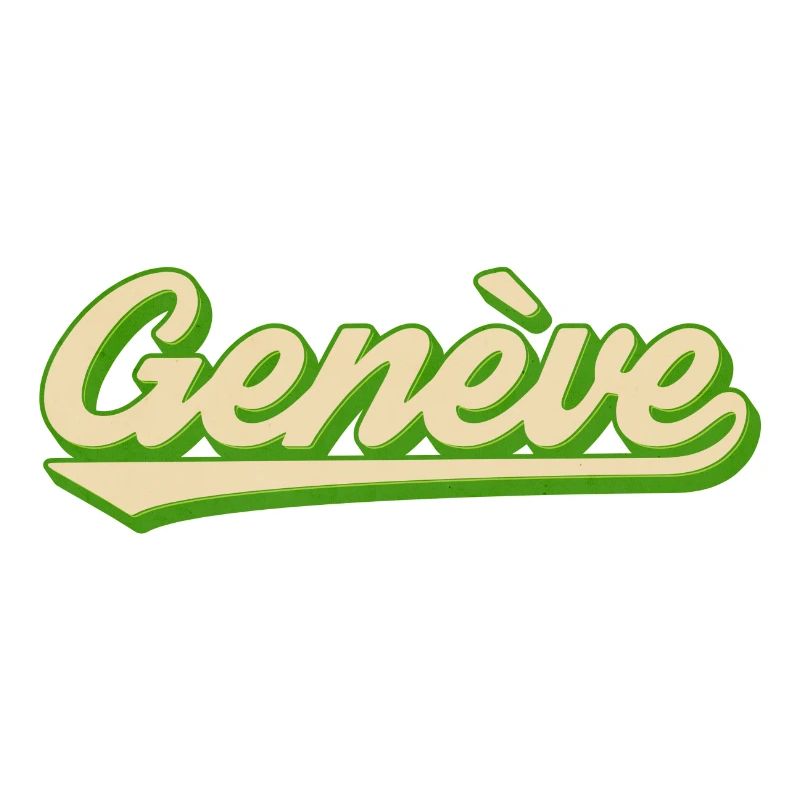 Genève Retro Script Lime