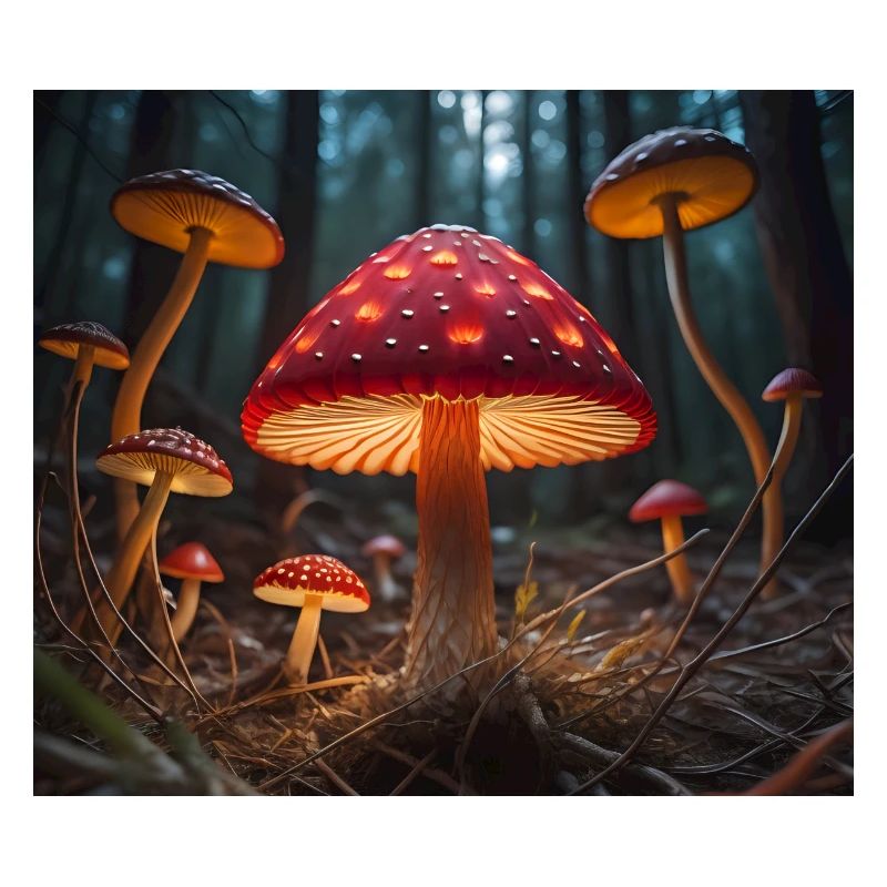 Glowing Toadstools