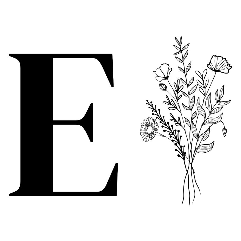 Lette e fleurs minimalistes