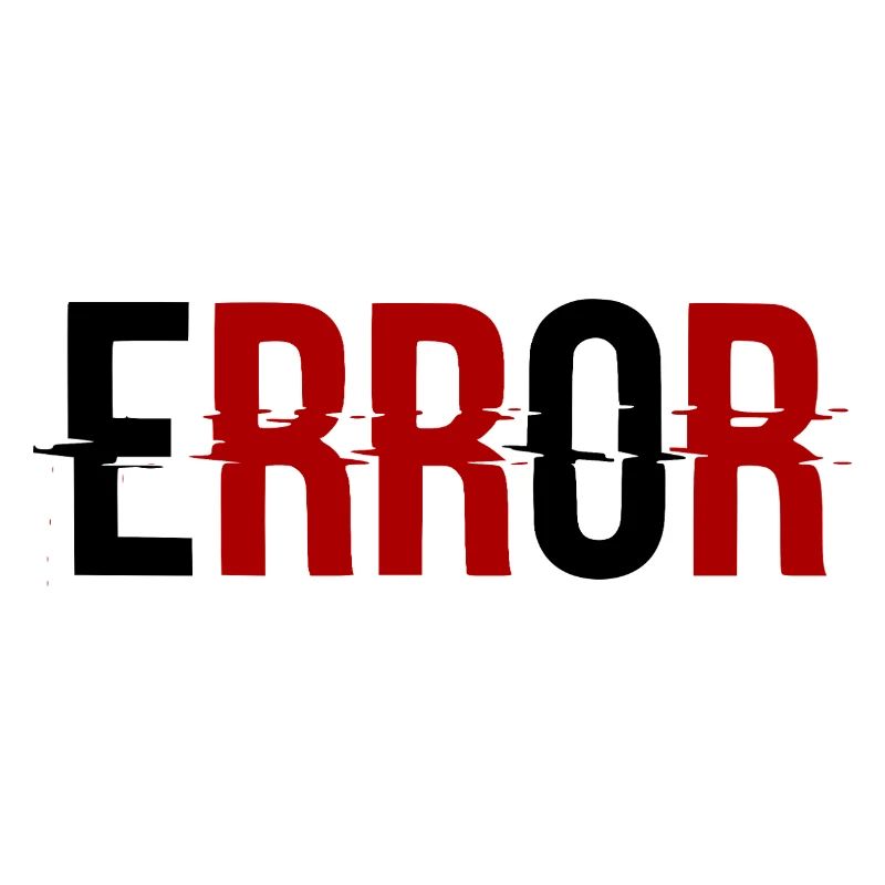 Error Fehlermeldung Glitch-Design