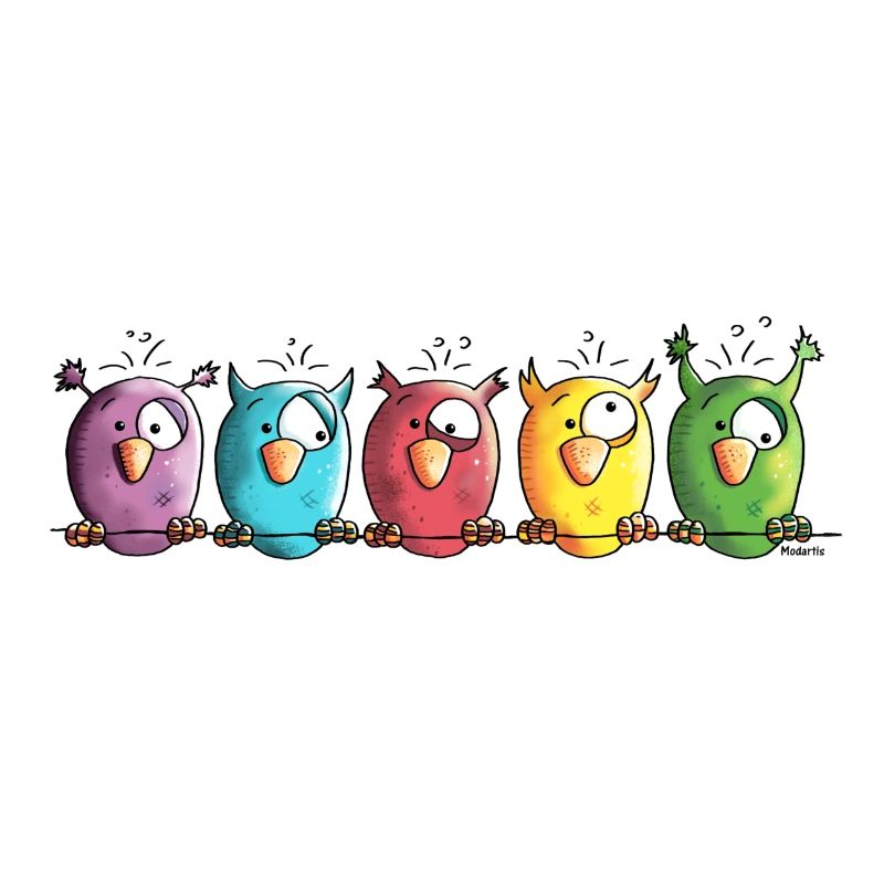 Funny Owls - Eule - Vogel