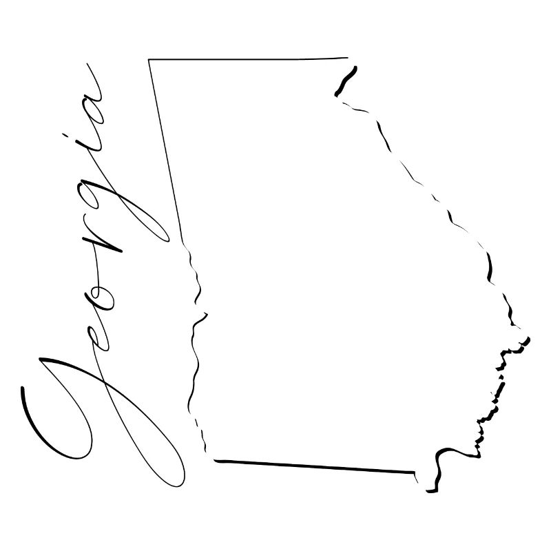 Georgia (USA) | Map | Shadow Script