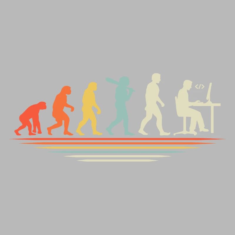 Coffee Coding Evolution Codeur Développeur Nerd Coffe