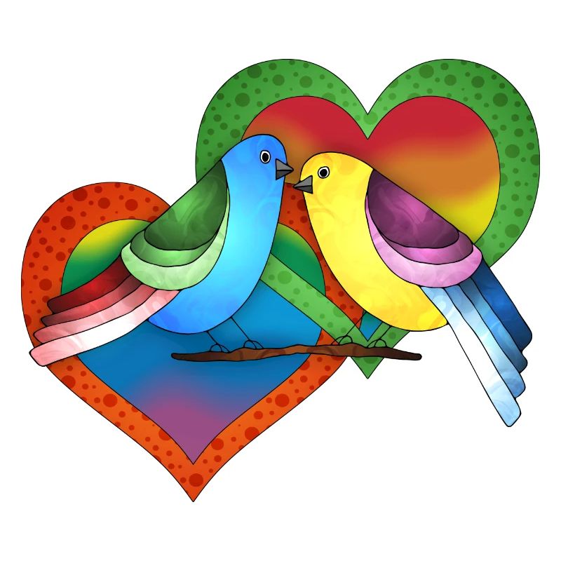 Bunte Vögel