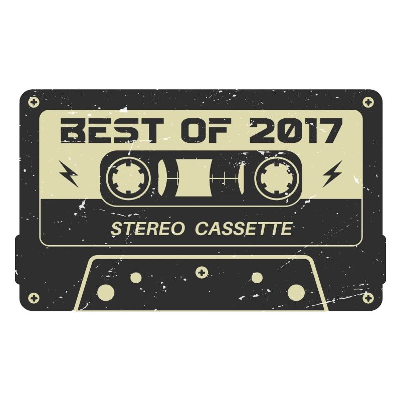 Cassette rétro 2017 millésime 2017 anniversaire 2017